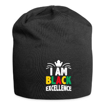 Black Woman African American Pride - Jersey Beanie - black - Front