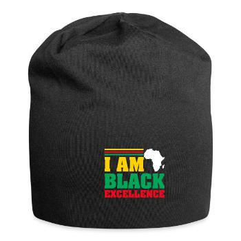 Black Woman African American Pride - Jersey Beanie - black - Front