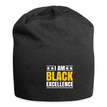Black Woman African American Pride - Jersey Beanie - black - Front