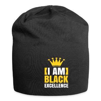 Black Woman African American Pride - Jersey Beanie - black - Front