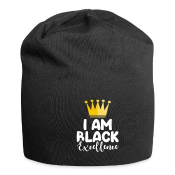 Black Woman African American Pride - Jersey Beanie - black - Front