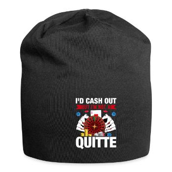 Jeu de cartes Joueur de cartes Poker - Bonnet en jersey - noir - Devant