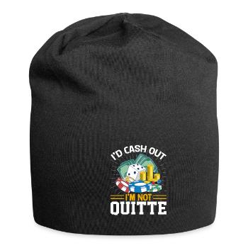 Jeu de cartes Joueur de cartes Poker - Bonnet en jersey - noir - Devant