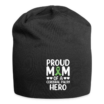 Fière maman de paralysie cérébrale Hero CP - Bonnet en jersey - noir - Devant