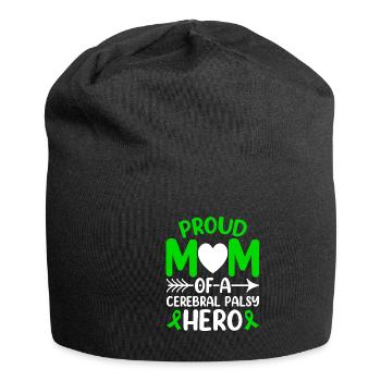 Fière maman de paralysie cérébrale Hero CP - Bonnet en jersey - noir - Devant