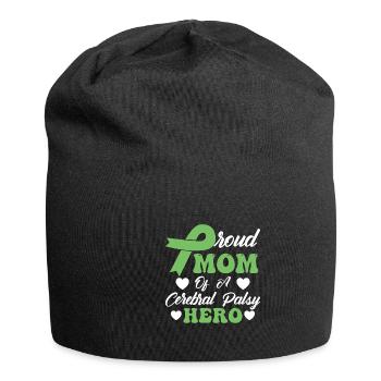 Fière maman de paralysie cérébrale Hero CP - Bonnet en jersey - noir - Devant
