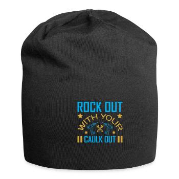 Building Design For Men Daddy Construction Worker - Jersey Beanie - black - Front