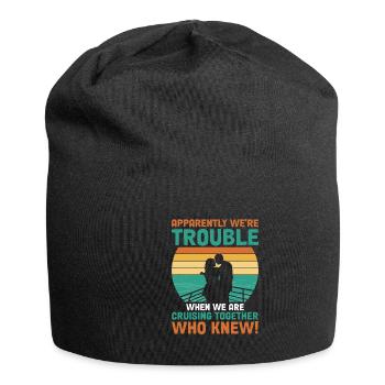 Sie Müssen Nicht Verrückt Sein Kreuzfahrtschiff - Jersey-Beanie - Schwarz - Vorne