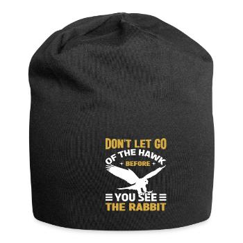 Falconer Falconry Falcon Ornithology Falcon - Jersey-Beanie - Schwarz - Vorne
