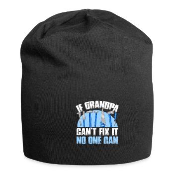 If grandpa can't fix it - Jersey Beanie - black - Front
