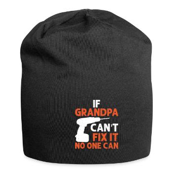 If grandpa can't fix it - Jersey Beanie - black - Front