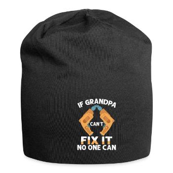 If grandpa can't fix it - Jersey Beanie - black - Front