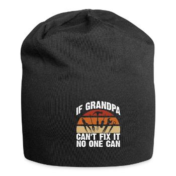 If grandpa can't fix it - Jersey Beanie - black - Front
