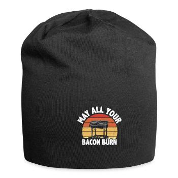 May all your bacon BBQ crickets burn - Jersey Beanie - black - Front