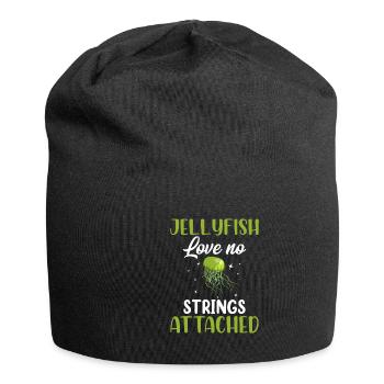 Jellyfish Jellyfish Ocean Sea Creatures Motif - Jersey Beanie - black - Front