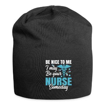 Nurse be nice to meNurse - Jersey Beanie - black - Front