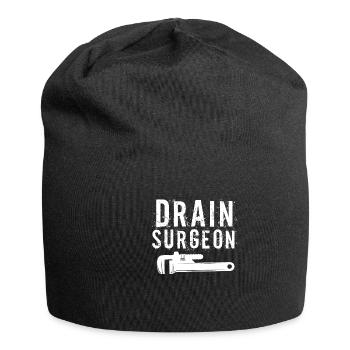 Rohrschlosser Klempner Rohleger Bauarbeiter - Jersey-Beanie - Schwarz - Vorne