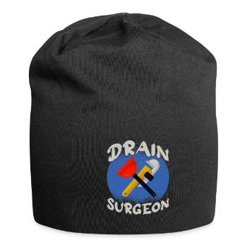 Rohrschlosser Klempner Rohleger Bauarbeiter - Jersey-Beanie - Schwarz - Vorne