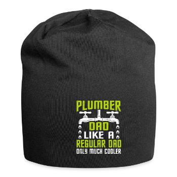 Rohrschlosser Klempner Rohleger Bauarbeiter - Jersey-Beanie - Schwarz - Vorne