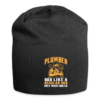Rohrschlosser Klempner Rohleger Bauarbeiter - Jersey-Beanie - Schwarz - Vorne