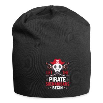 Piraten - Spielereien Crossbones Freebooter - Jersey-Beanie - Schwarz - Vorne