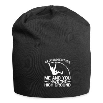 Stabhochsprung Stabspringer Leichtathletik - Jersey-Beanie - Schwarz - Vorne