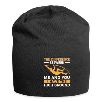 Stabhochsprung Stabspringer Leichtathletik - Jersey-Beanie - Schwarz - Vorne