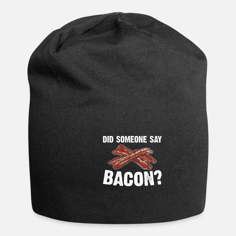 Hat jemand Bacon gesagt BBQ Grillparty Bacon - Jersey-Beanie - Schwarz