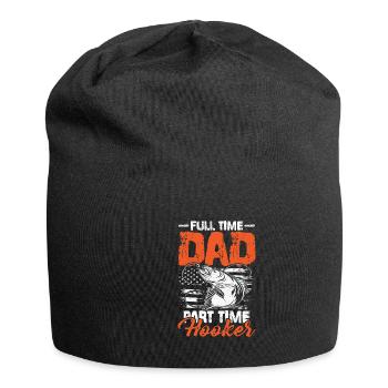 Papa Vêtements de pêche Cadeau de fête des pères - Bonnet en jersey - noir - Devant