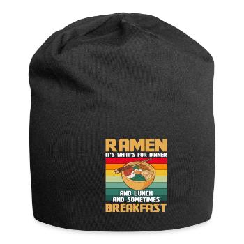 Ramen Anime Japan Noodles Japanese Food - Jersey Beanie - black - Front