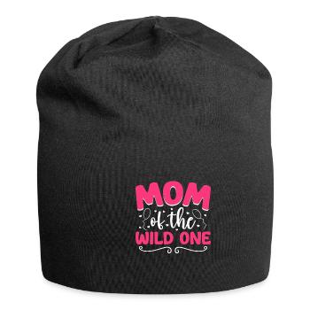 Mutter Der Wilden Einen 1. Geburtstag Frauen - Jersey-Beanie - Schwarz - Vorne