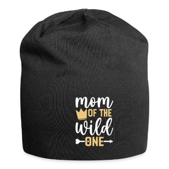 Mutter Der Wilden Einen 1. Geburtstag Frauen - Jersey-Beanie - Schwarz - Vorne