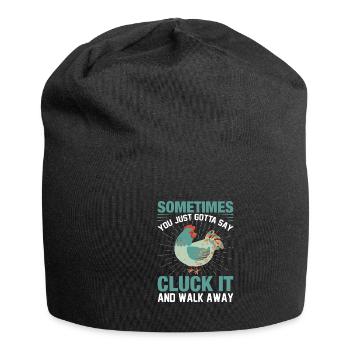Rooster Chicken Farmer Farmers Farmers - Jersey Beanie - black - Front