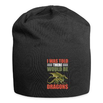 Dass Es Drachen Renaissance Fair Geben Würde - Jersey-Beanie - Schwarz - Vorne