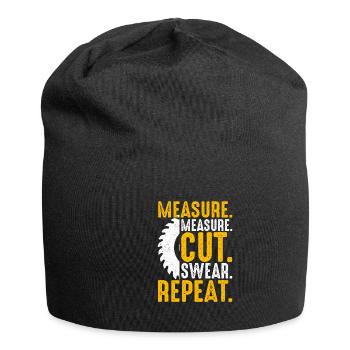 Wood turning, wood turners, carpenters, carpenters - Jersey Beanie - black - Front