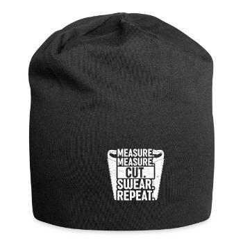 Wood turning, wood turners, carpenters, carpenters - Jersey Beanie - black - Front