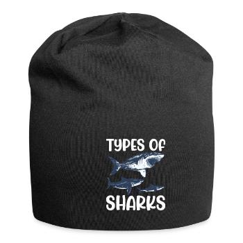 Always be yourself You can be a shark - Jersey Beanie - black - Front