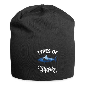Always be yourself You can be a shark - Jersey Beanie - black - Front
