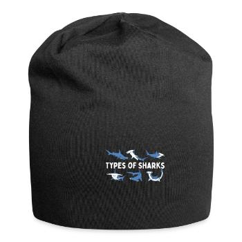 Always be yourself You can be a shark - Jersey Beanie - black - Front