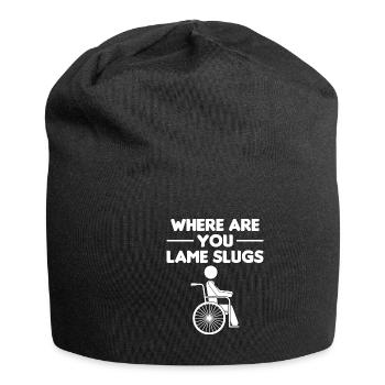 Amputation Überlebende Behinderten Rollstuhlkostüm - Jersey-Beanie - Schwarz - Vorne