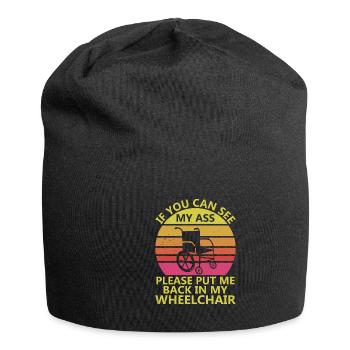Amputation Überlebende Behinderten Rollstuhlkostüm - Jersey-Beanie - Schwarz - Vorne