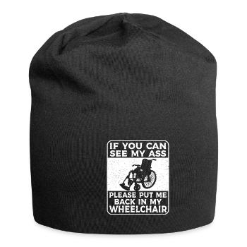 Amputation Überlebende Behinderten Rollstuhlkostüm - Jersey-Beanie - Schwarz - Vorne
