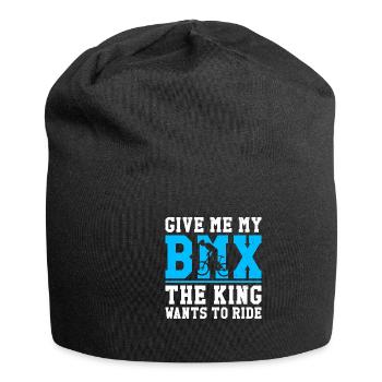 BMX Rider Bicycle Stunt Racing Kids Boys - Jersey Beanie - black - Front