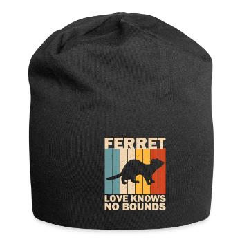Frettchenliebhaber-besitzer - Jersey-Beanie - Schwarz - Vorne