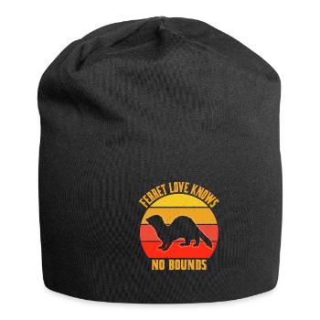Entfessle Deinen Inneren Frettchenliebhaber Mit - Jersey-Beanie - Schwarz - Vorne