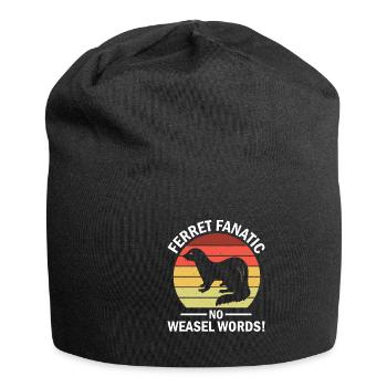 Frettchenliebhaber-besitzer - Jersey-Beanie - Schwarz - Vorne