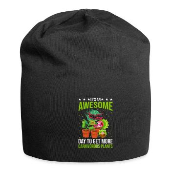 Journée fantastique pour les plantes carnivores - Bonnet en jersey - noir - Devant