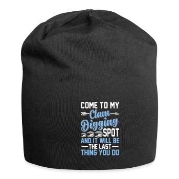Digging mussels with enthusiasm for mussels - Jersey Beanie - black - Front