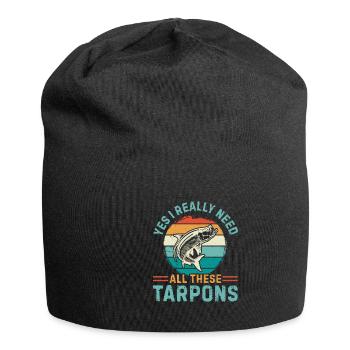 Tarpon Fishing Fishing Fisherman Anglers - Jersey-Beanie - Schwarz - Vorne