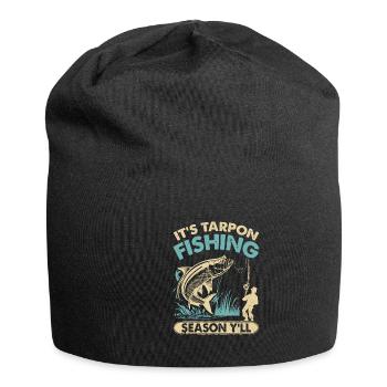 Tarpon-angeln Süßwasserfischarten-angeln - Jersey-Beanie - Schwarz - Vorne
